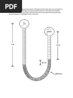 Manometer Problems Answer Key | PDF