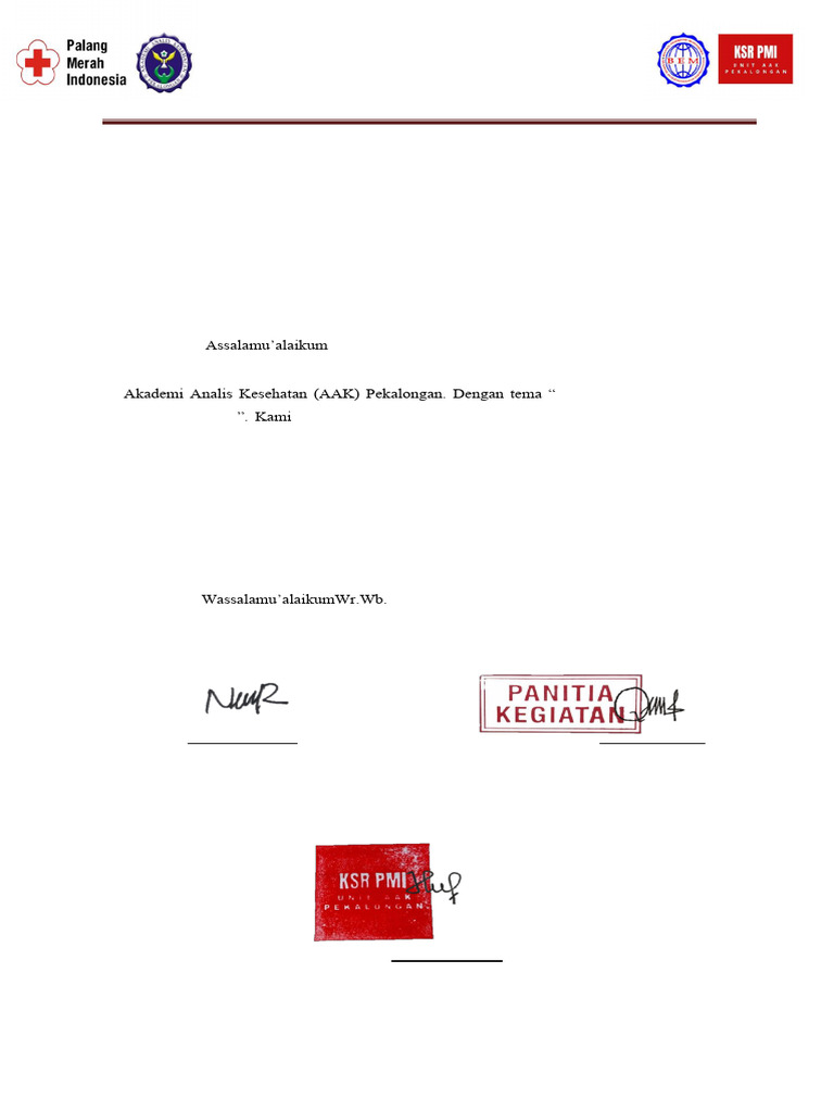 Surat Peminjaman Alat | PDF