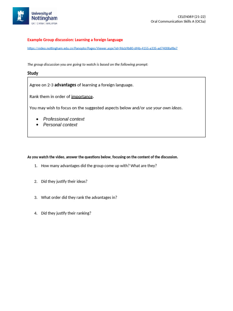 Advantages Of Learning A Foreign Language Pdf