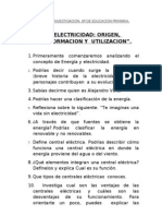 TRABAJO DE INVESTIGACION 6º Sobre Electricidad