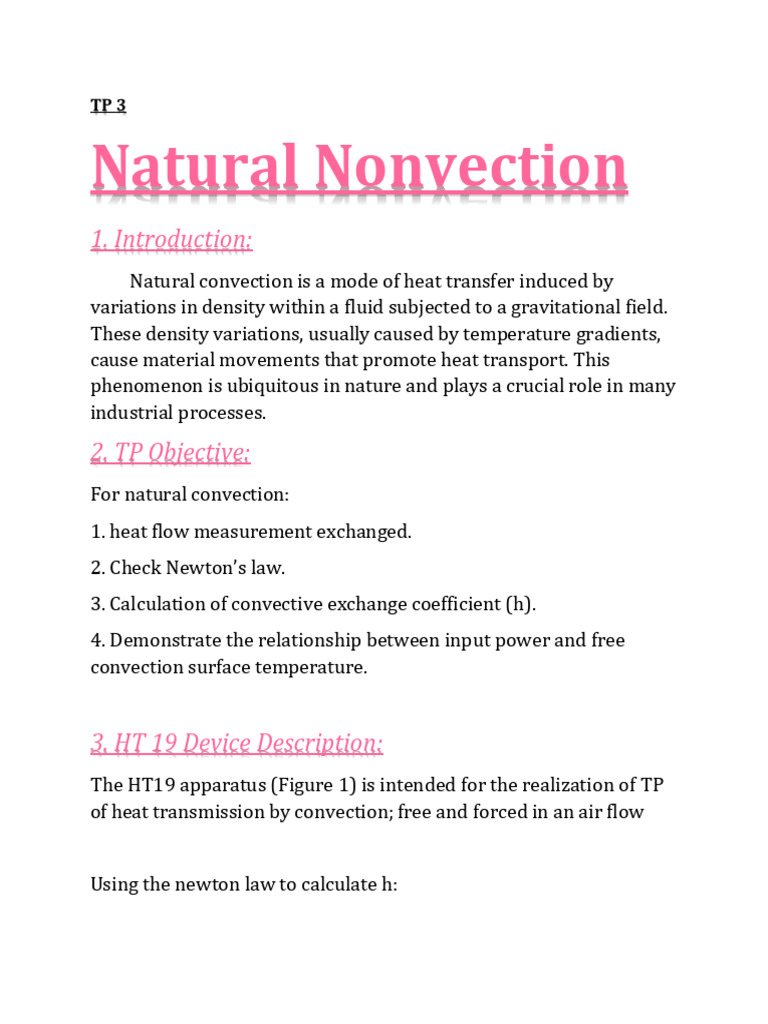 Natural Convection Heat Transfer Analysis | PDF | Heat Transfer ...
