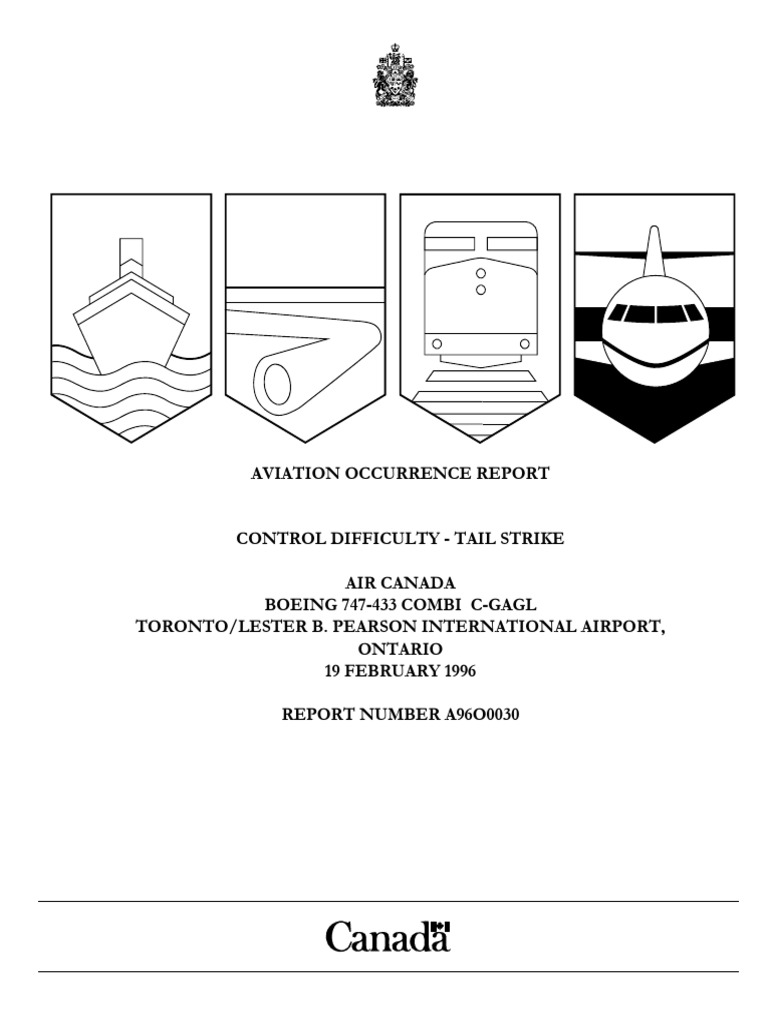 ACA B744 Tailstrike at TO | PDF | Aircraft | Flight Recorder