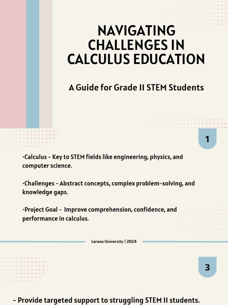 Overcoming Calculus Challenges for STEM Students | PDF | Science ...