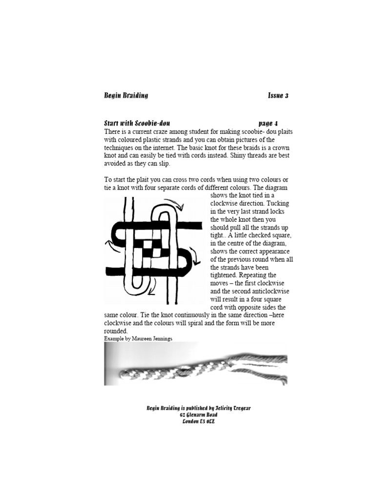 Introduction to Braiding Techniques | PDF | Braid | Weaving