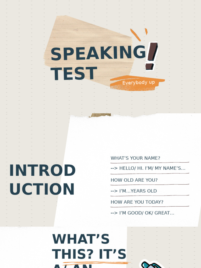 Basic English Speaking Test Guide | PDF