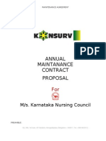 AMC Agreement-Karnataka Nursing Council