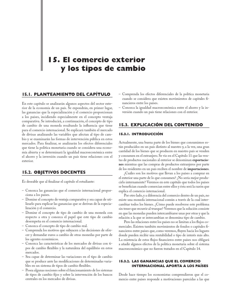 Comercio Exterior y Tipos de Cambio | PDF | Tipo de cambio | Moneda