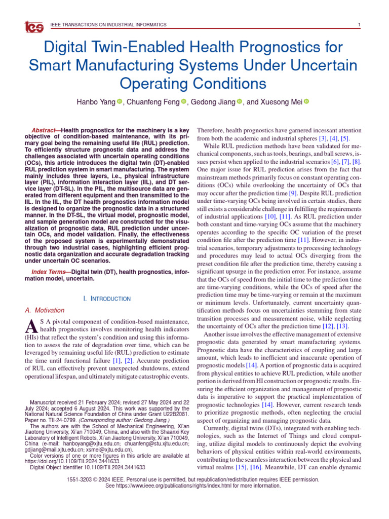 Digital Twin-Enabled Health Prognostics For Smart Manufacturing Systems ...