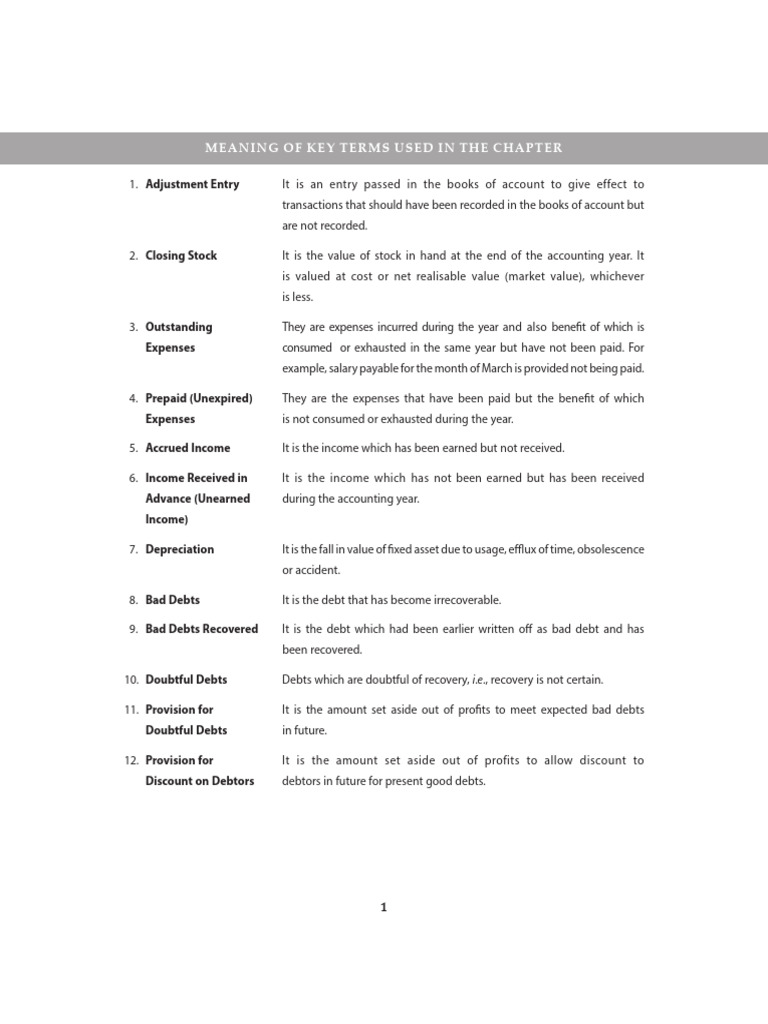Key Terms and Chapter Summary-19 | PDF | Debits And Credits | Expense