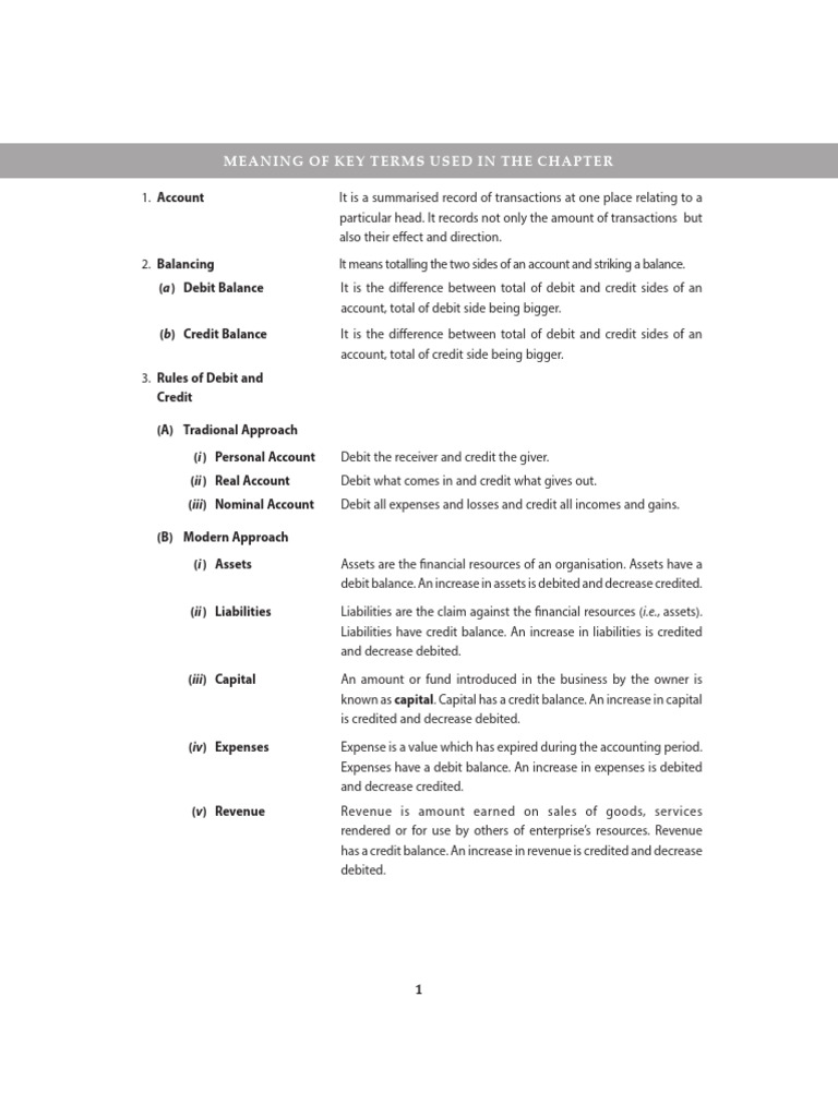 Key Terms and Chapter Summary-6 | PDF | Debits And Credits | Corporations