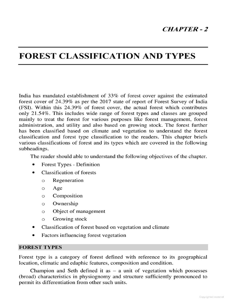 Classification of Forest and Types | PDF | Forests | Frost