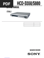 YAMAHA RX-V4A　5.1ch AVアンプ Sony HCD-S550/S880 Service Manual | PDF | Compact Disc | Video
