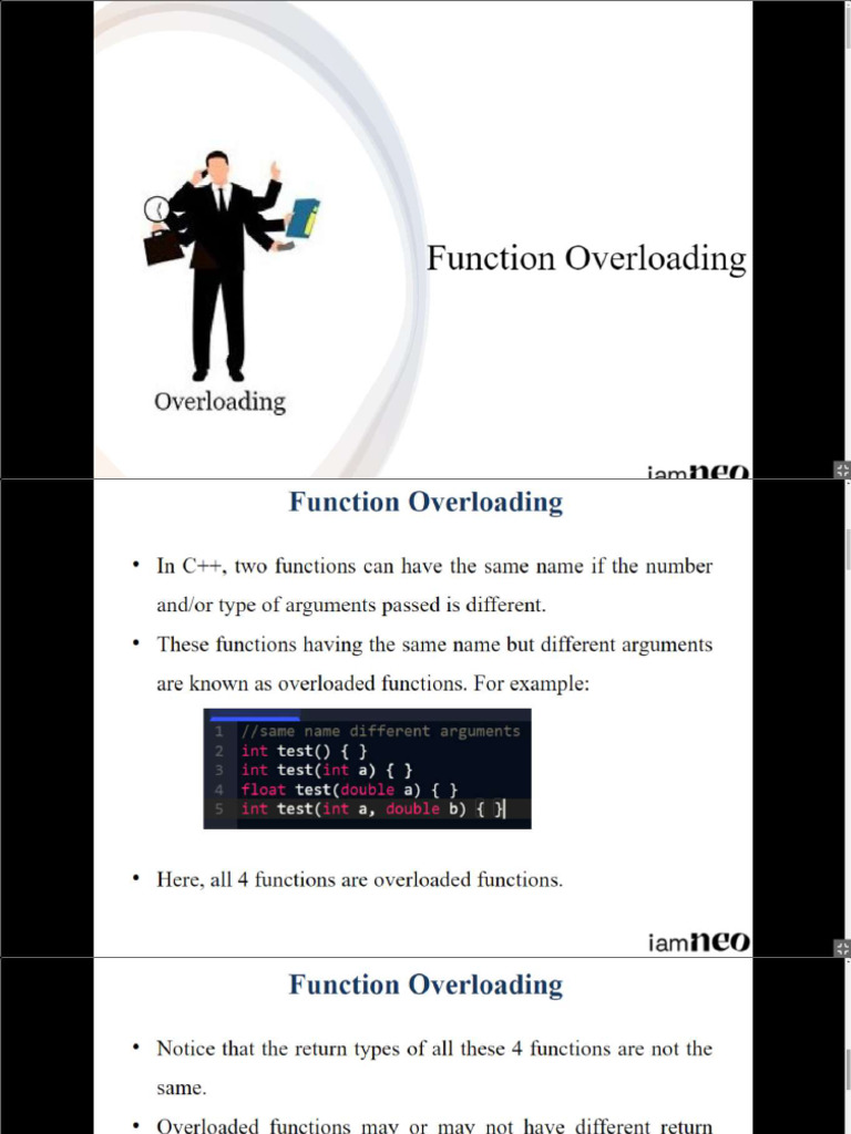 Function Overloading | PDF