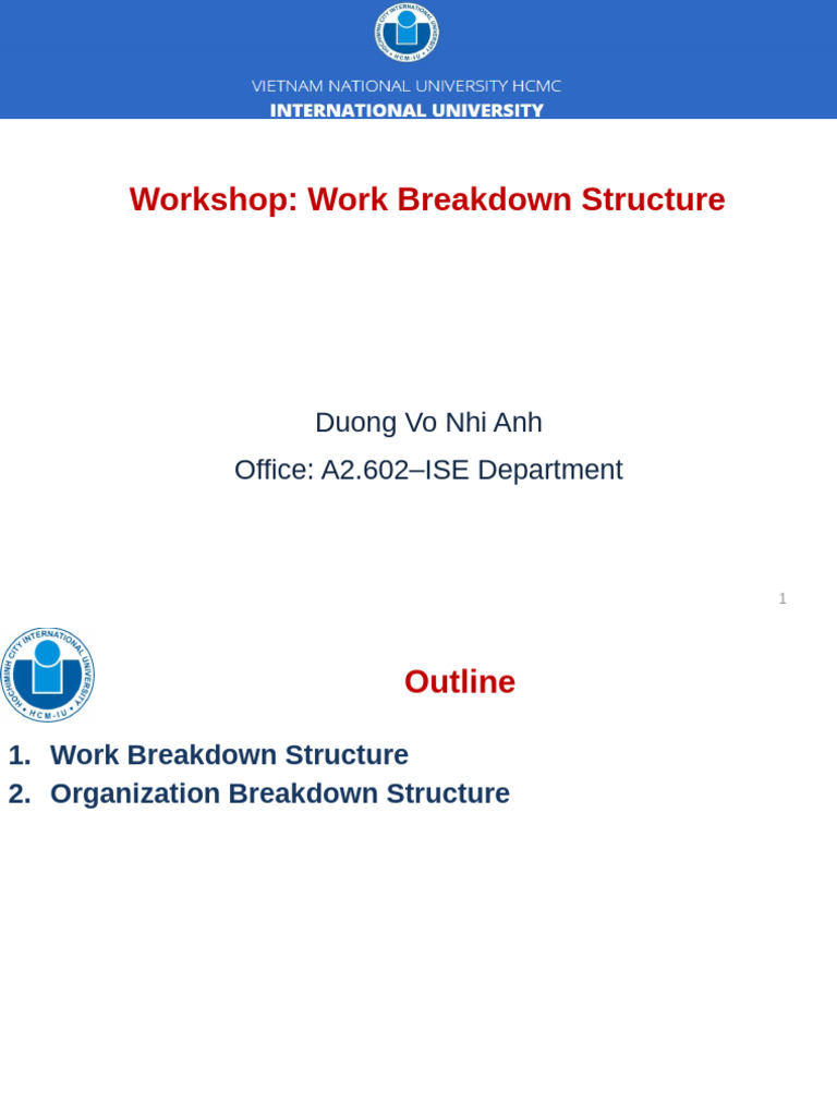 Work Breakdown Structure | PDF | Project Management