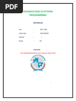 2nd Sem VTU Python Lab Manual | PDF | Computer File | Scope (Computer ...