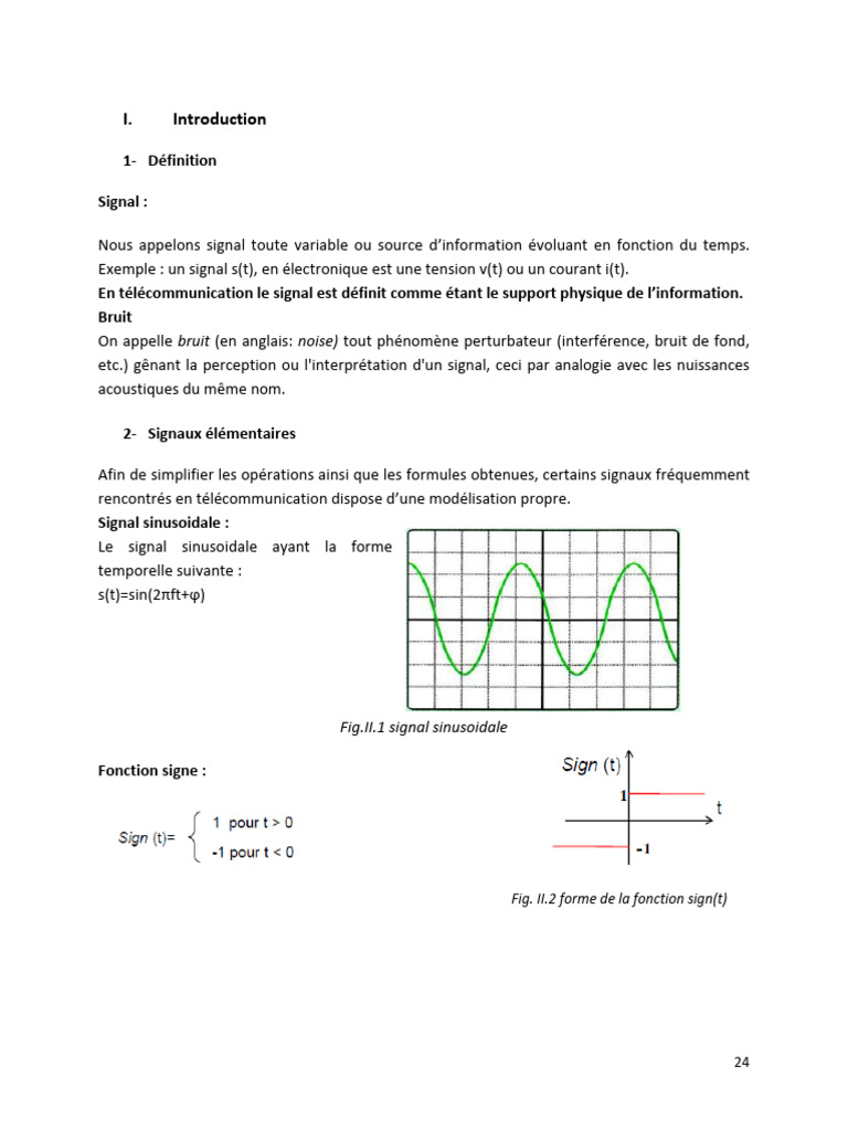 Systèmes de communication et signaux | PDF | Fréquence | Transformation ...