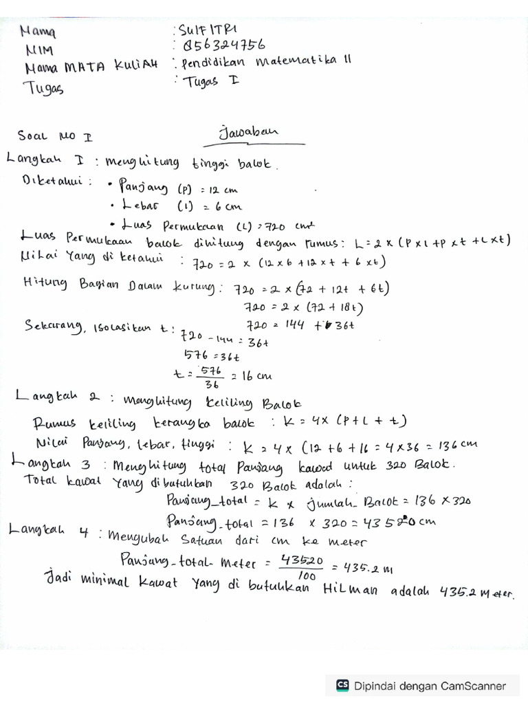 Tugas 1 Pendidikan Matematika Ii Pdf