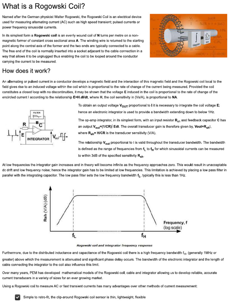 Rogowski Coil | PDF