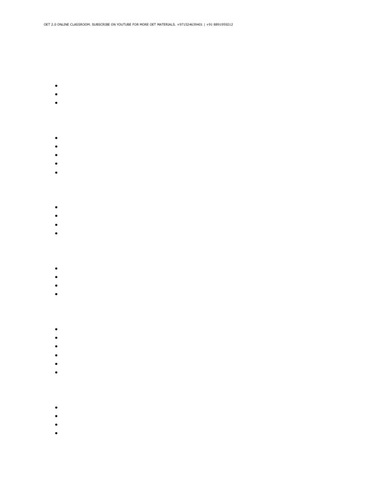 Oet Writing New Questions | PDF