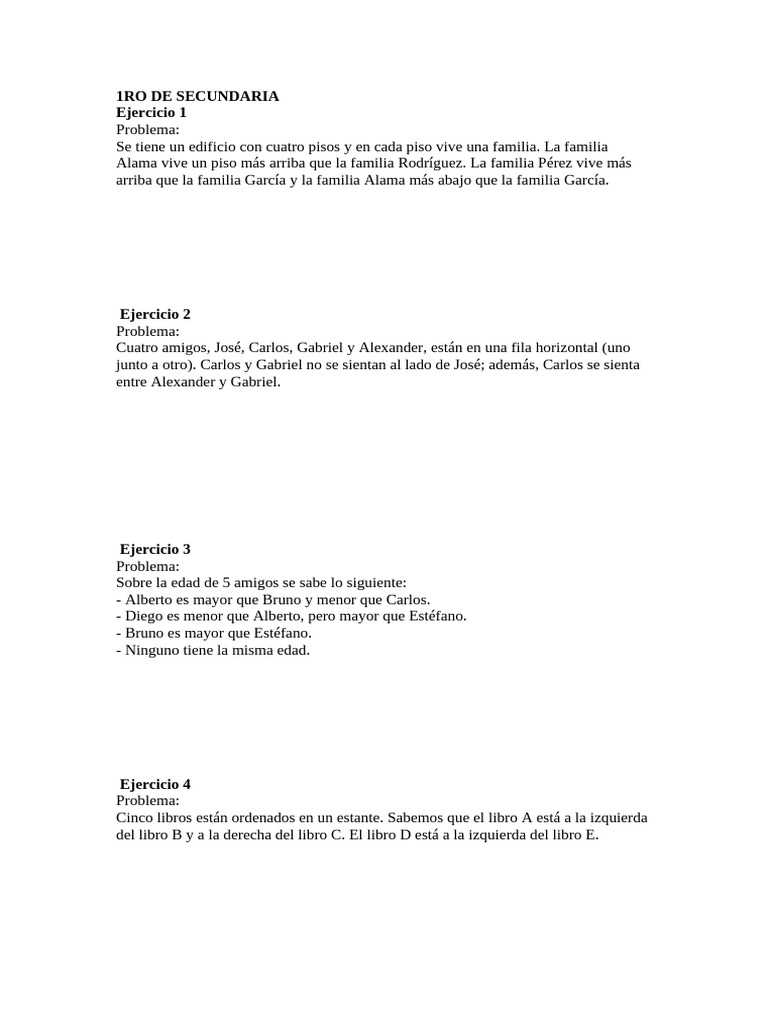 1ro de Secundaria | PDF