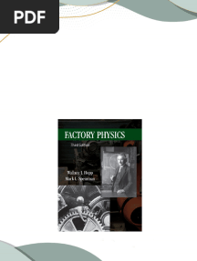 Full download Factory Physics 3rd Edition Wallace Hopp pdf docx