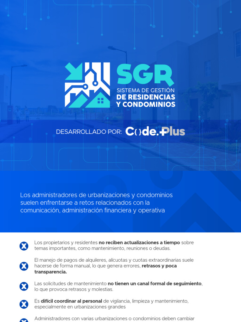 Gestión Eficiente de Condominios SGR | PDF | Condominio | Software