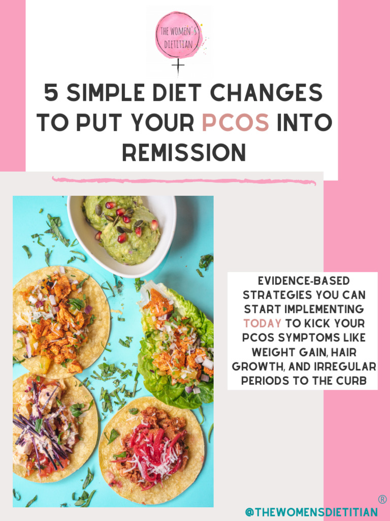 The Womens Dietitian PCOS | PDF | Polycystic Ovary Syndrome | Meal