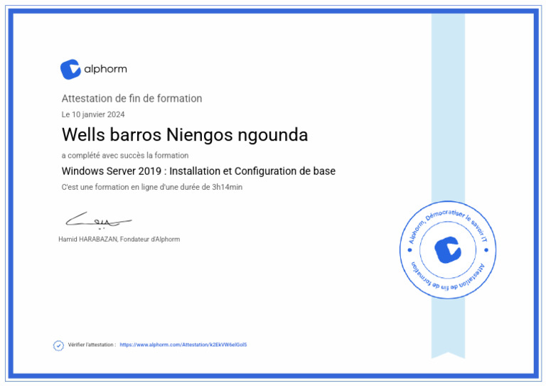 Attestation Formation Windows Server 2019 | PDF