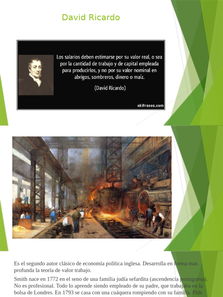David Ricardo: Teoría del Valor y Renta | PDF | Salario | Teoría de juego