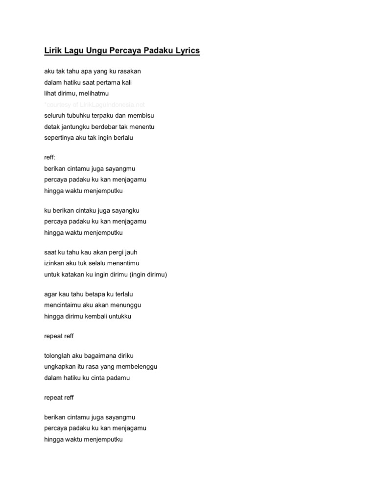 Lirik Lagu 