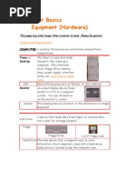 Computer Basics Equipment (Hardware)