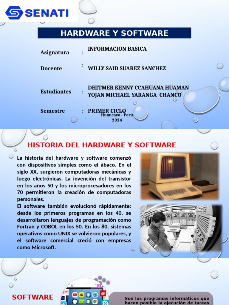Historia del Hardware y Software en Informática | PDF | Hardware de la ...