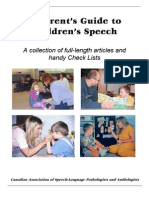 A Parent Guide To Children's Speech