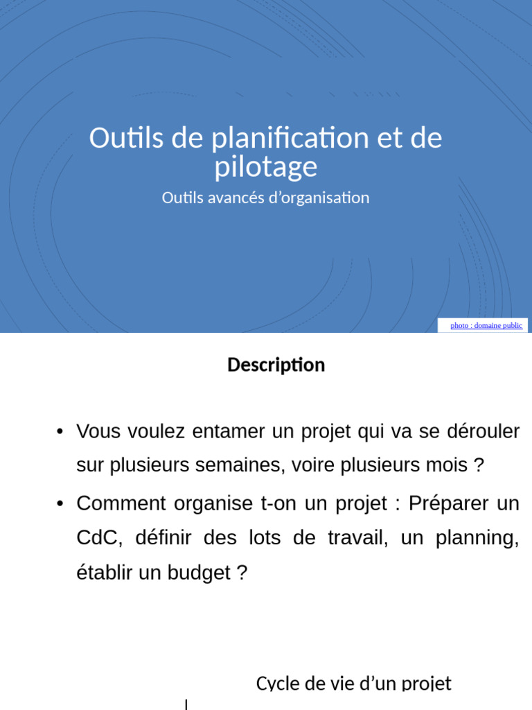 Outils de planification de projet | PDF | Planification | Projets