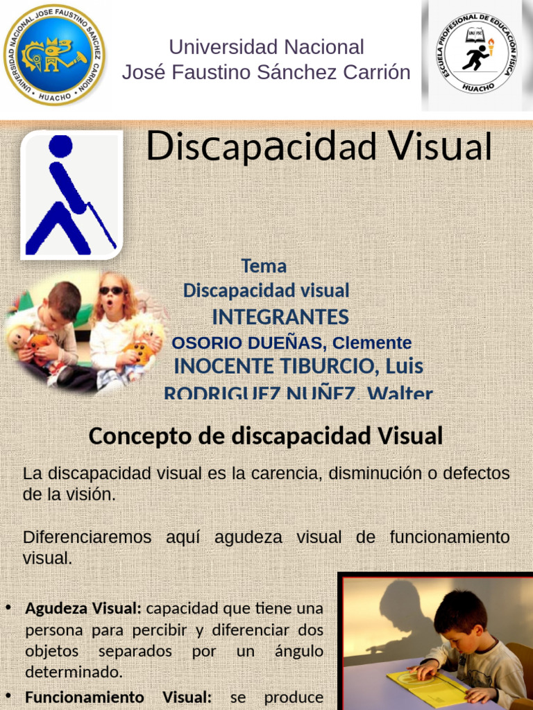 Causas y Desarrollo de la Discapacidad Visual | PDF | Discapacidad ...