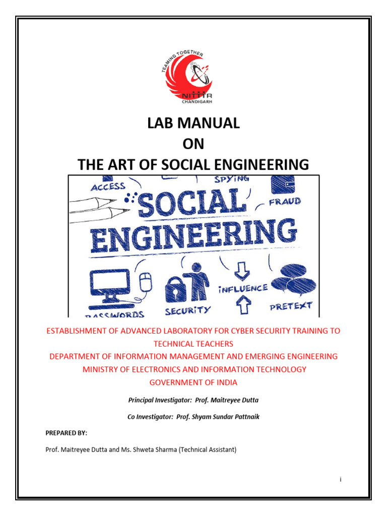 Social Engineering Lab Manual | PDF | Phishing | Cybercrime