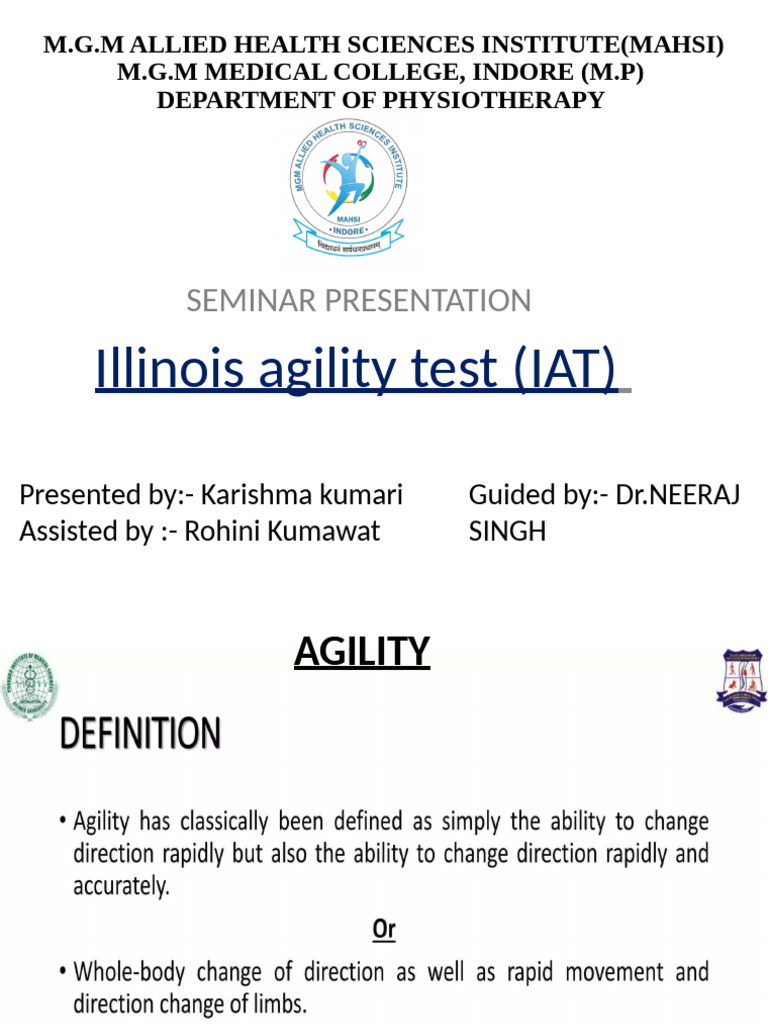 Karishma (Illinois Agility Test) | PDF