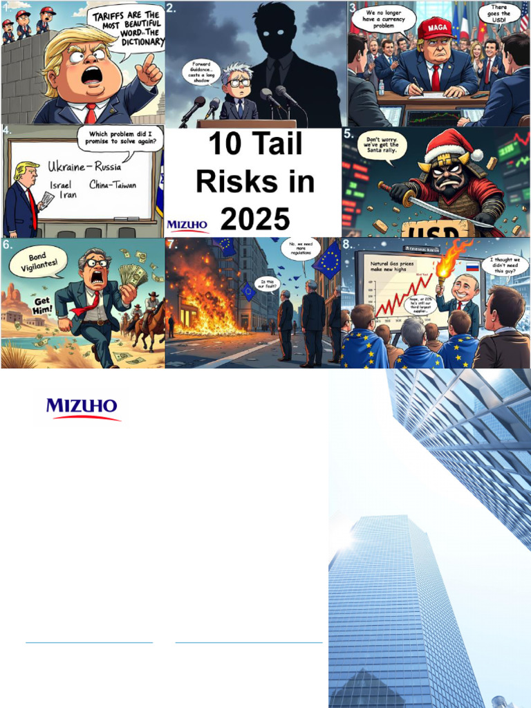 10 Tail Risks in 2025 Mizuho | PDF | Securities (Finance) | Economies