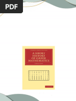 A Short History of Greek Mathematics (1884) James Gow | PDF