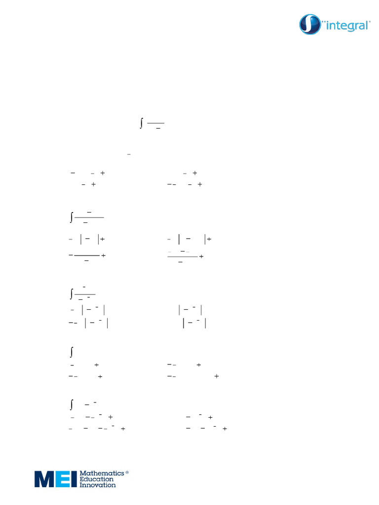 Edx_Int_P3_Test_I1 | PDF | Integral | Mathematical Objects