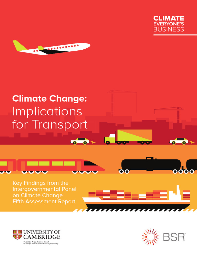 BSR Cambridge Climate Change Implications For Transport | PDF | Climate ...