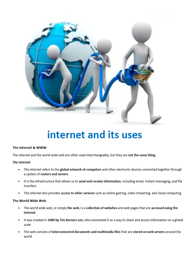 Internet and Its Uses Igcse (Topic 5) | PDF | World Wide Web | Internet ...
