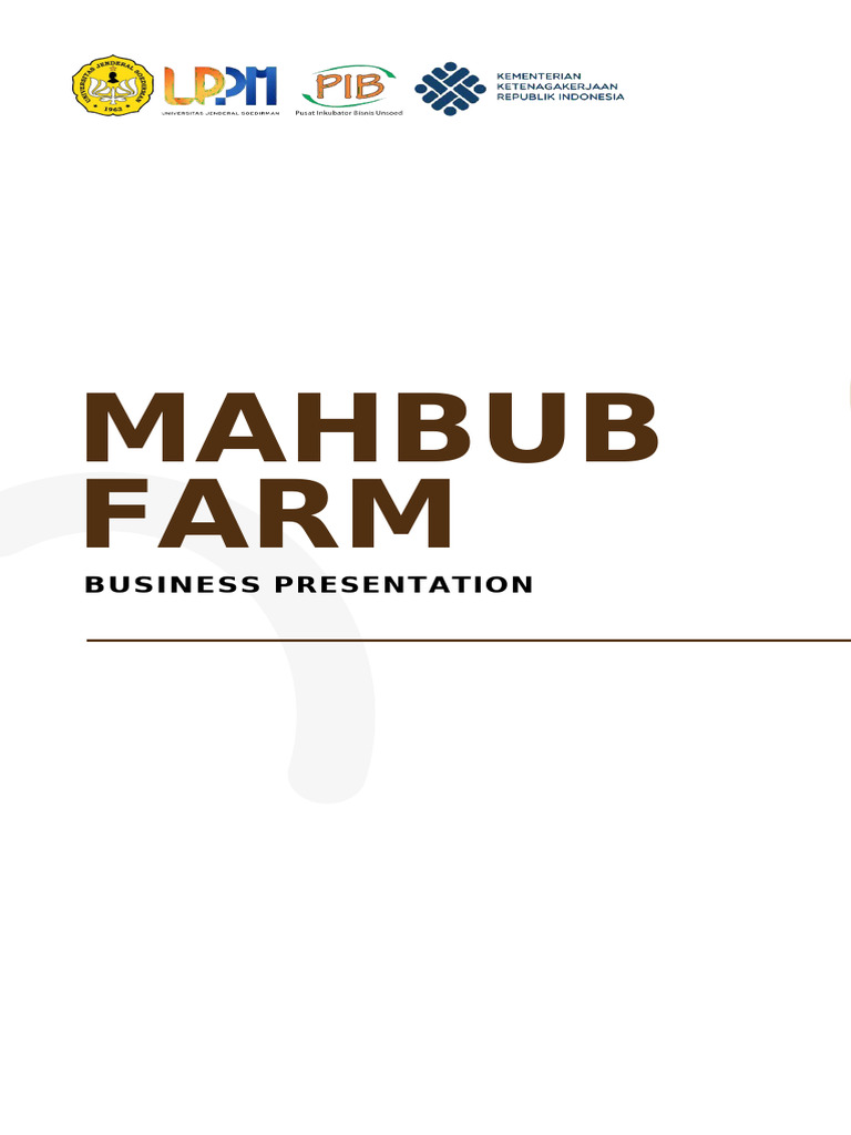 Mahbub Farm: Bisnis Pertanian Berkelanjutan | PDF