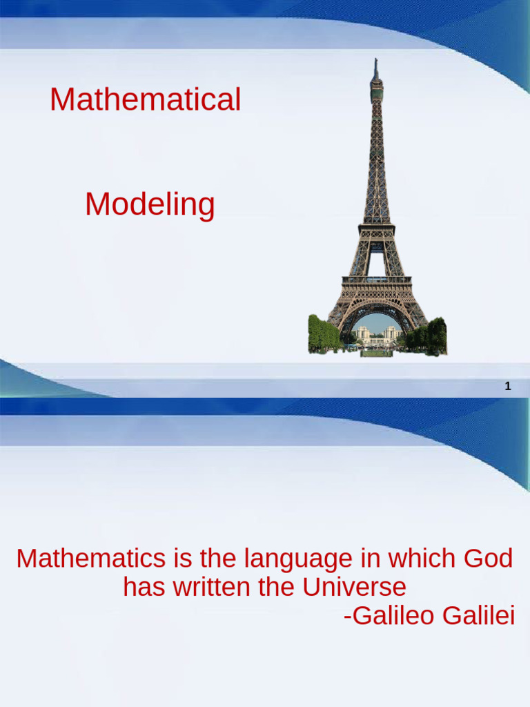 Mathematical Modeling at | PDF
