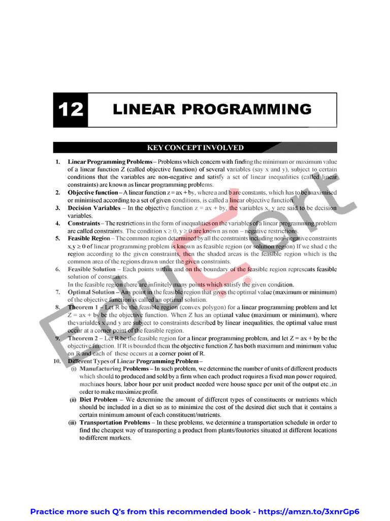 Class 12 Maths Formula Chapter 12 Pdf