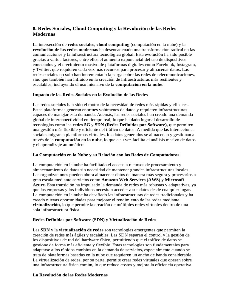 Redes Sociales y Cloud: Transformación Digital | PDF | Internet de las ...