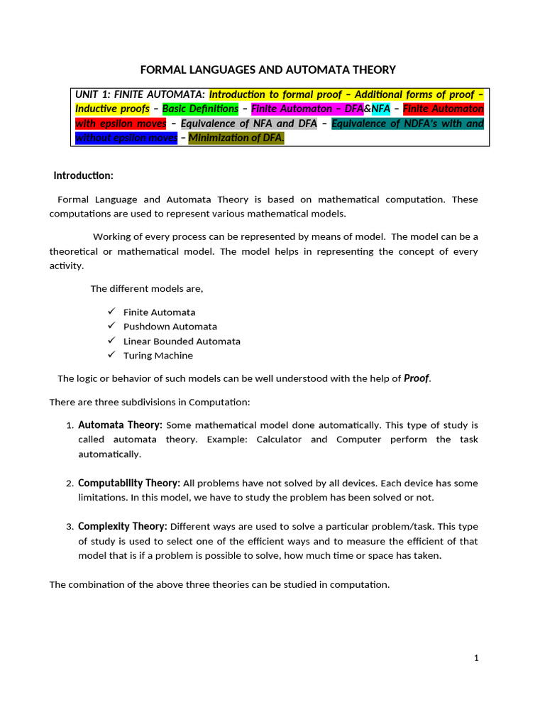 Turing Machines in Automata Theory | PDF | Automata Theory ...