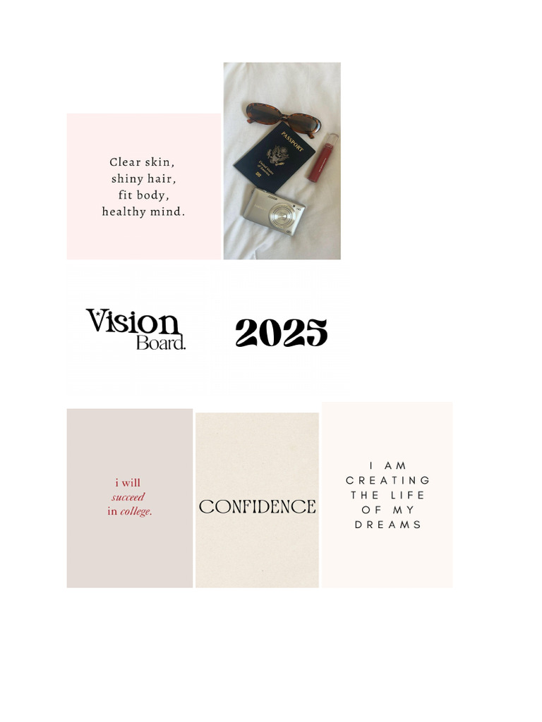 vision board 2025 PDF