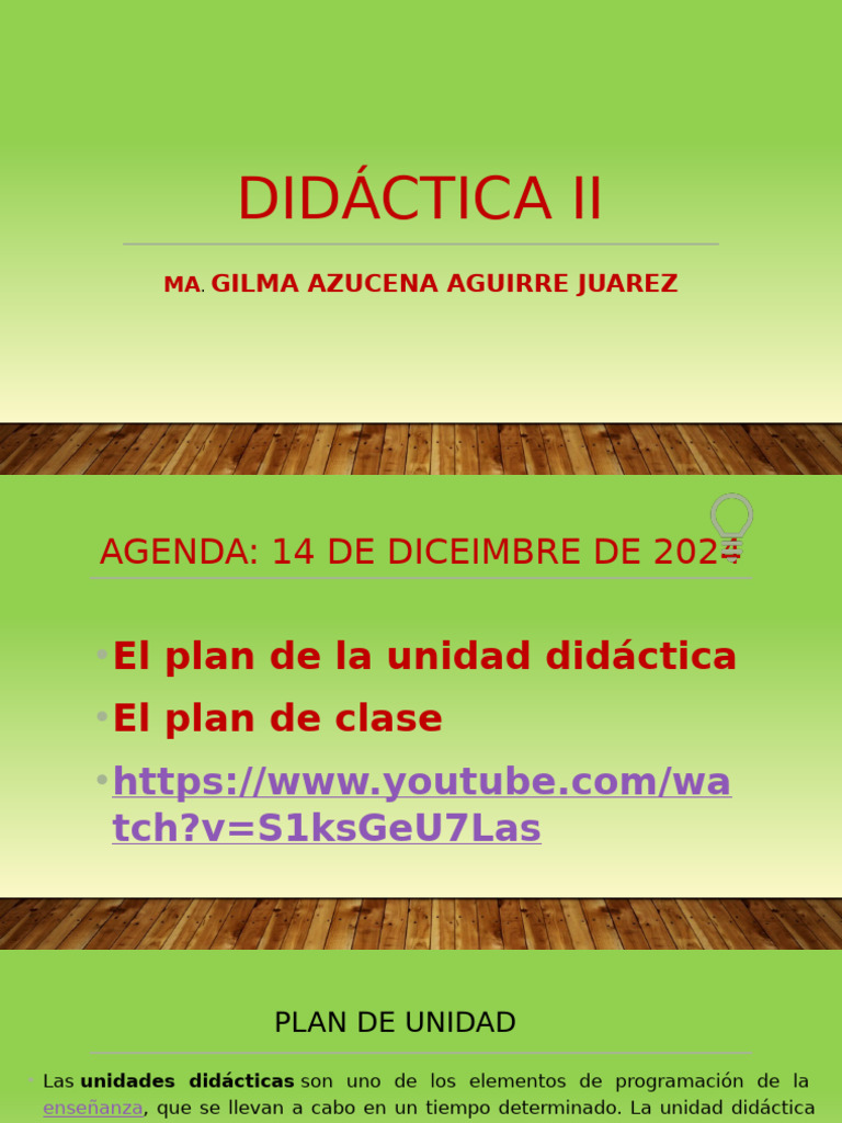 Planificación de Unidades Didácticas | PDF | Enseñando | Plan de estudios