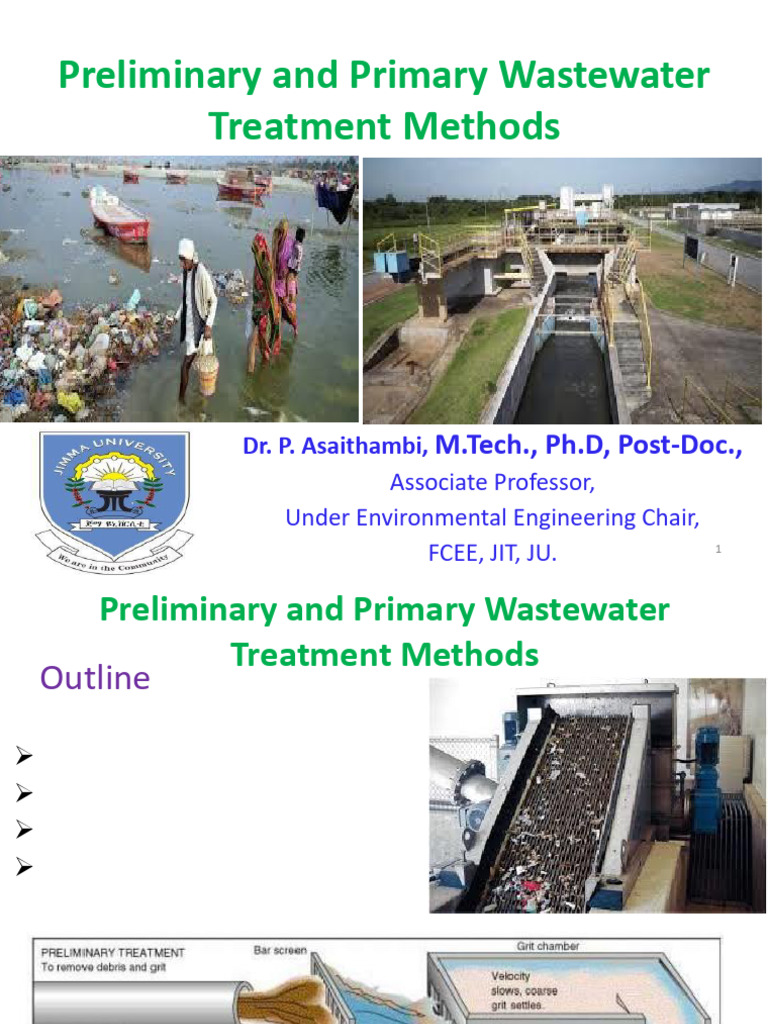 Preliminary Wastewater Treatment Methods | PDF | Sewage Treatment ...